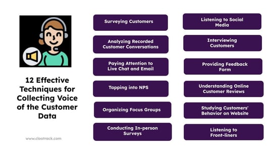 12 Effective Techniques for Collecting Voice of the Customer Data