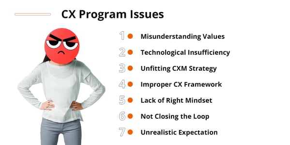 Potential Issues with a CX Program