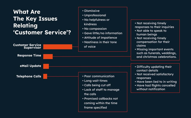Sub-themes of Customer Service 